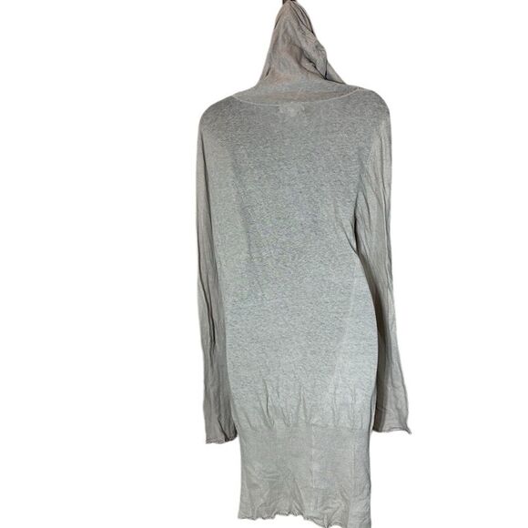 Johnny was Pete & Greta long sleeve hooded knit midi dress button front lg - Picture 5 of 6